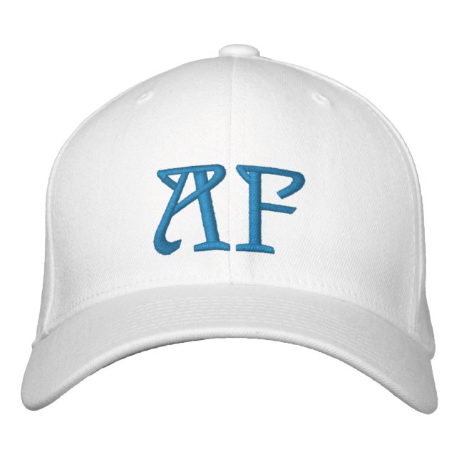 MONOGRAM A OCH F BRODERAD KEPS (Framsida)