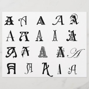 Monogram ’A’ Reklamblad