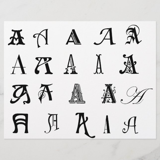 Monogram ’A’ Reklamblad (Framsidan)