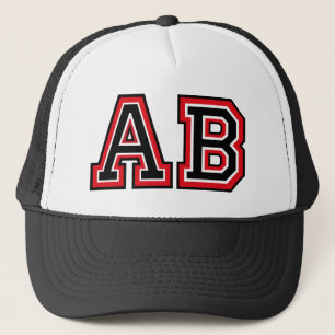 Monogram "AB" Keps
