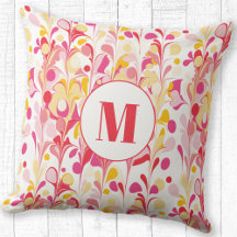 Monogram Abstrakt Retro Marble Mönster