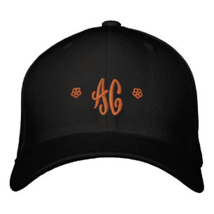 Monogram * AC * (bäst med två brev) Broderad Keps