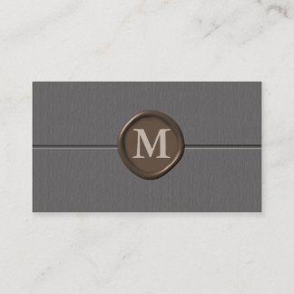 monogram-Affärskort - Anpassad Visitkort