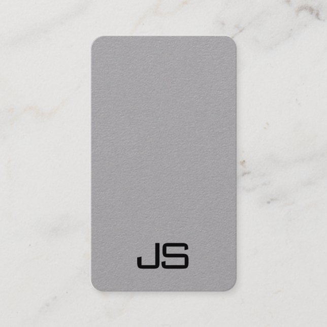 Monogram Affärskort Modern Lodrät-mall Visitkort (Framsida)