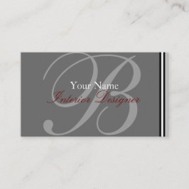 Monogram-Affärskort Visitkort