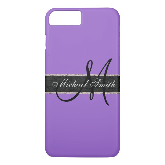 Monogram Amethyst Färg Background Case-Mate iPhone Skal (Baksida)