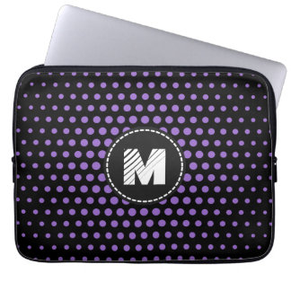 Monogram Amethyst Techno Dots Modern Laptop Fodral