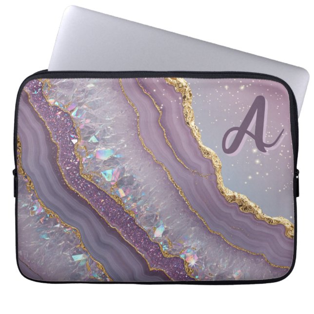Monogram Ametyst-Aurora Laptop Fodral (Framsidan)