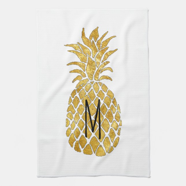 monogram ananas kökshandduk (Vertikal)