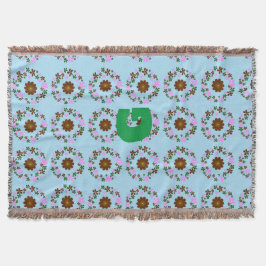 Monogram Anpassa startdecor för Bröllop Filt