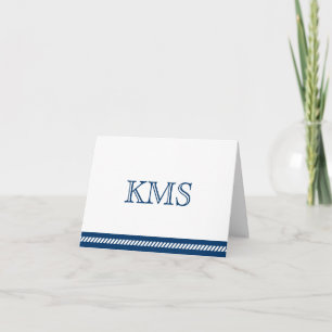 Monogram anteckningskort
