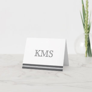 Monogram anteckningskort