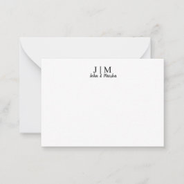 Monogram Anteckningskort