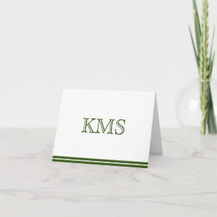 Monogram anteckningskort