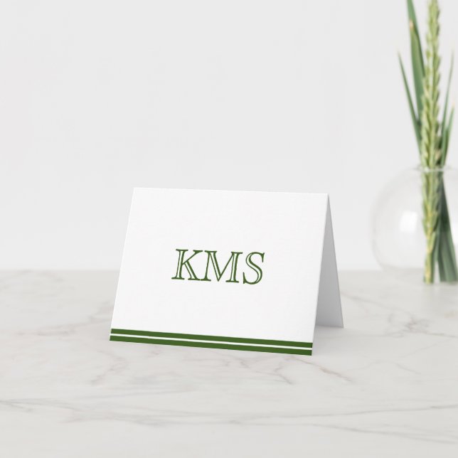 Monogram anteckningskort (Framsida)