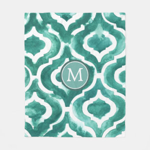 Monogram  Aquamarine Motif IV Fleecefilt