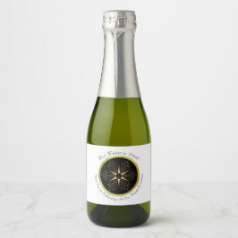 Monogram Art Deco Star Black och Guld