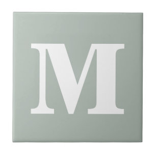 Monogram Ash Grått Contemporary Kompletterande F Kakelplatta