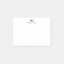 Monogram Att-göra-lista Post It Notes