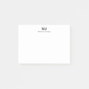 Monogram Att-göra-lista Post It Notes Post-it Block