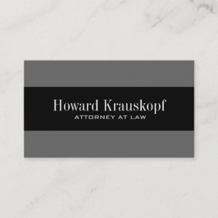 Monogram Attorney-Affärskort Visitkort