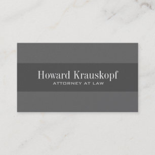 Monogram Attorney-Affärskort Visitkort