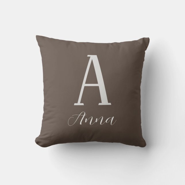 Monogram Autumn Vibe Dekorativ kudde (Framsida)