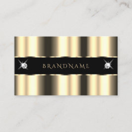 Monogram av lyxkrona Golden Black Gnistra Jewels Visitkort