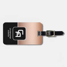 Monogram av metallkoppar