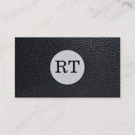 Monogram av serietyp/läder visitkort