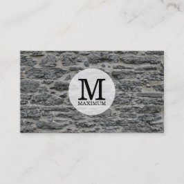 Monogram av serietyp / ston visitkort
