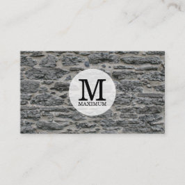 Monogram av serietyp / ston visitkort