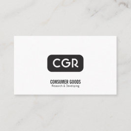 Monogram avrundad bakgrundsvariation visitkort