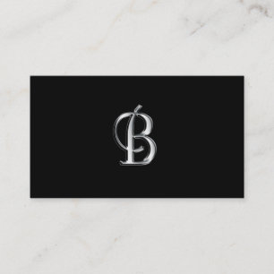 Monogram B-affärskort Visitkort