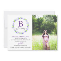 Monogram B är avsett för babyfoto