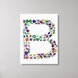 Monogram B Canvastryck