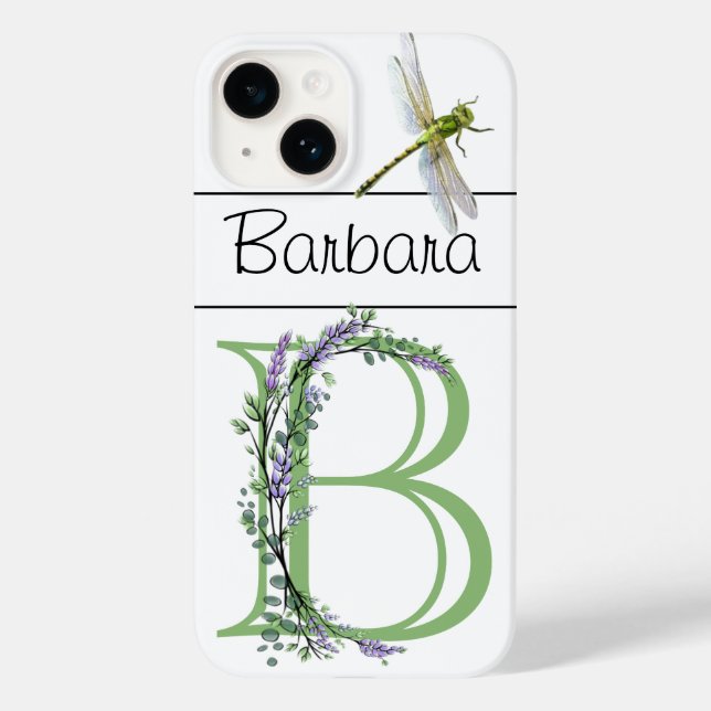 Monogram B, Lavender Eucalyptus, dragonfly (Baksida)