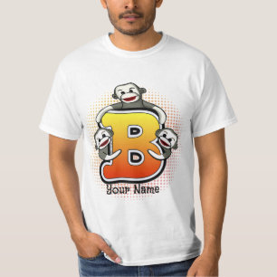 Monogram B Sock monkey T-Shirt