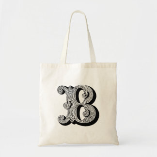 Monogram "B" Tote Bag Tygkasse