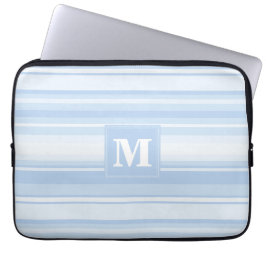 Monogram baby blue rand laptop sleeve
