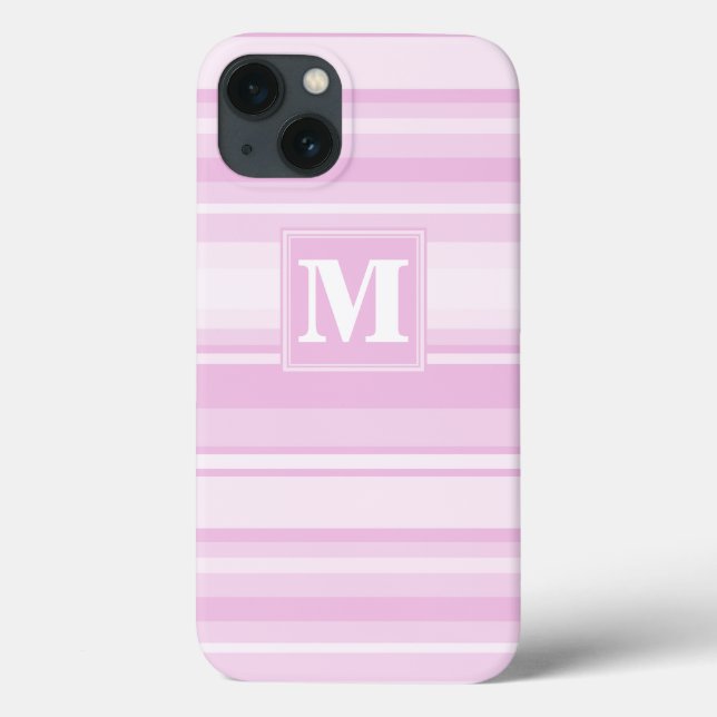 Monogram baby rosa rand Fodral-Mate iphone case (Baksida)
