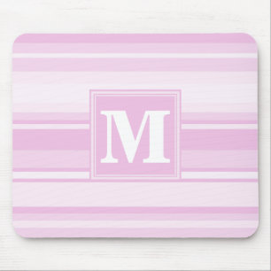 Monogram baby rosa rand musmatta