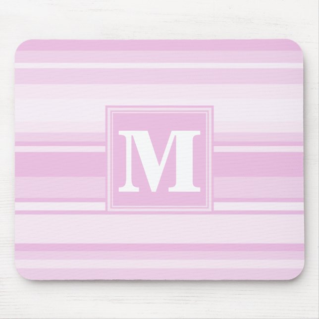 Monogram baby rosa rand musmatta (Framsidan)
