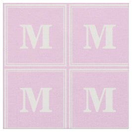 Monogram baby rosa tyg