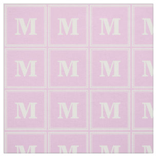 Monogram baby rosa tyg