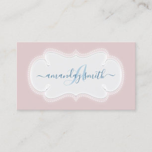 Monogram Baby Sitter Nursery Home Services Visitkort