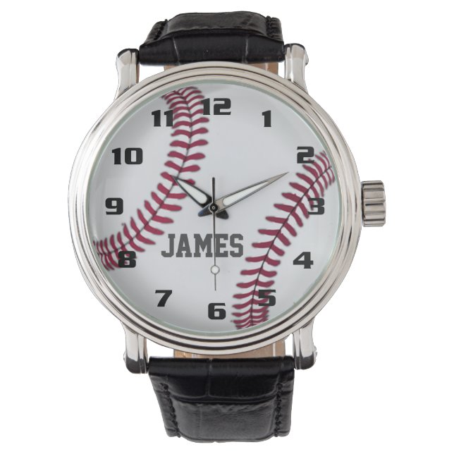 Monogram Baseball Armbandsur (Framsida)