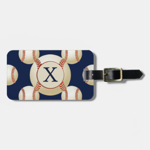 Monogram Baseball Bollar Sports mönster Bagagebricka