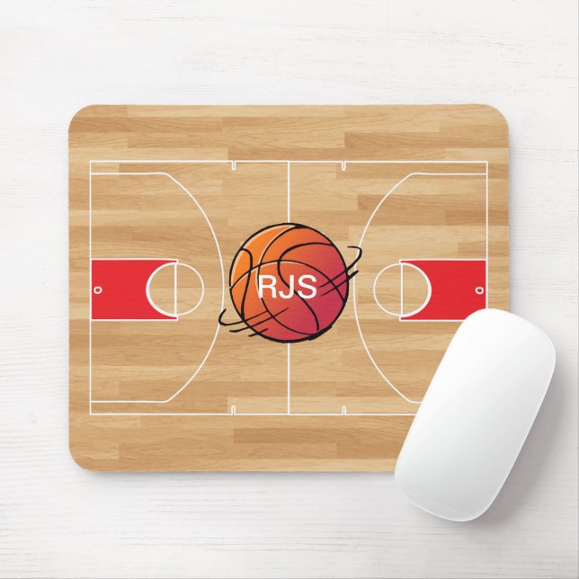 Monogram Basketball på basketbollstol Musmatta (Med mus)