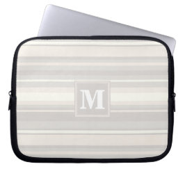 Monogram beige rand laptop sleeve